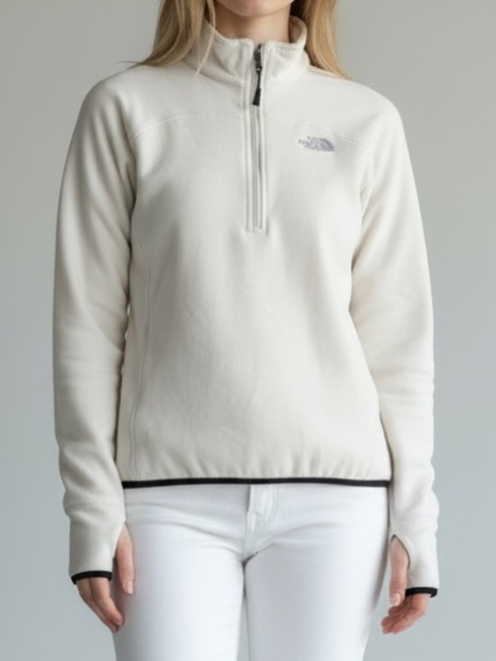 The North Face women’s 1/4 zip fleece pullover jacket sz M